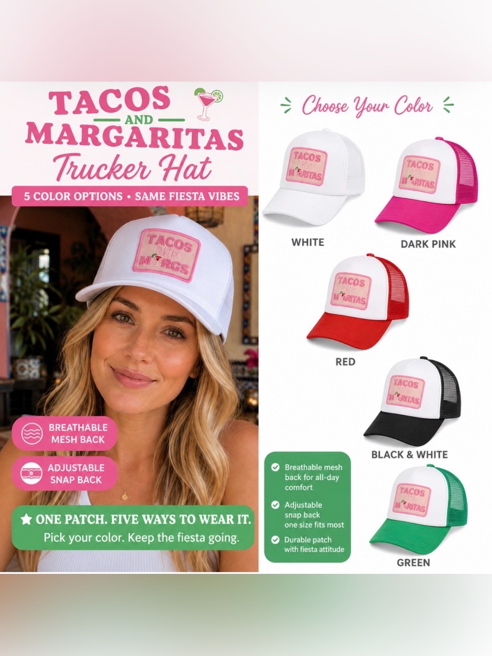 Tacos & Margs Trucker / SnapBack hat
